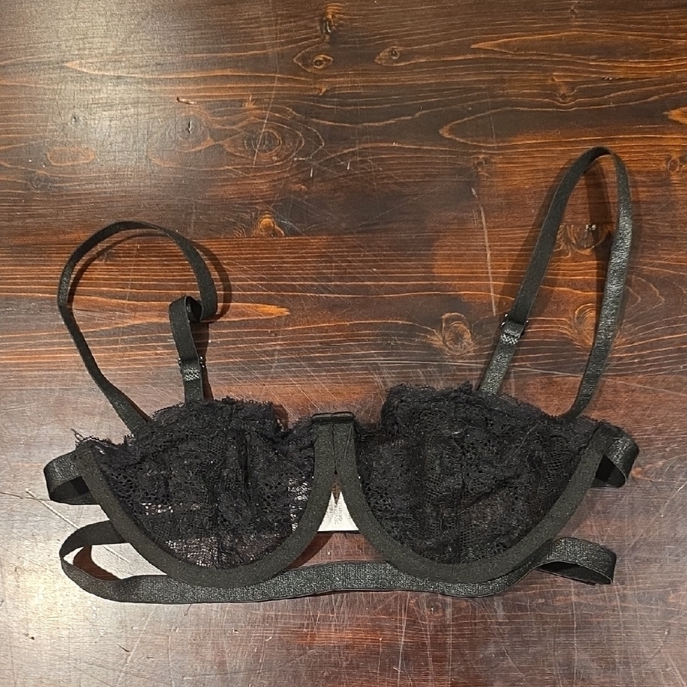 Elegant Black Lace Bra